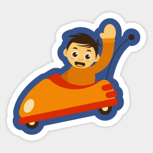 Bumper Car Sticker